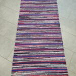 Kaltsuvaip (tumesinine-hall-kirju-punane, 211 x 80 cm)