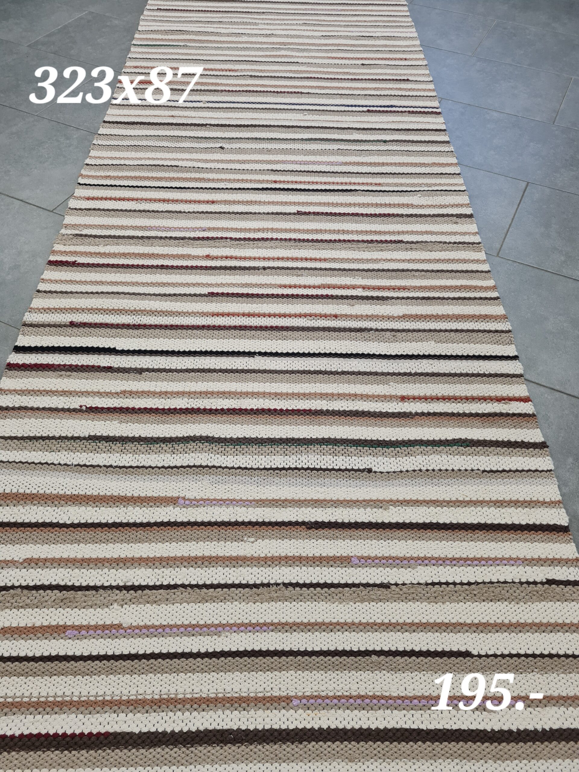 Kaltsuvaip (beež-pruun-lilla, 323 x 87 cm)