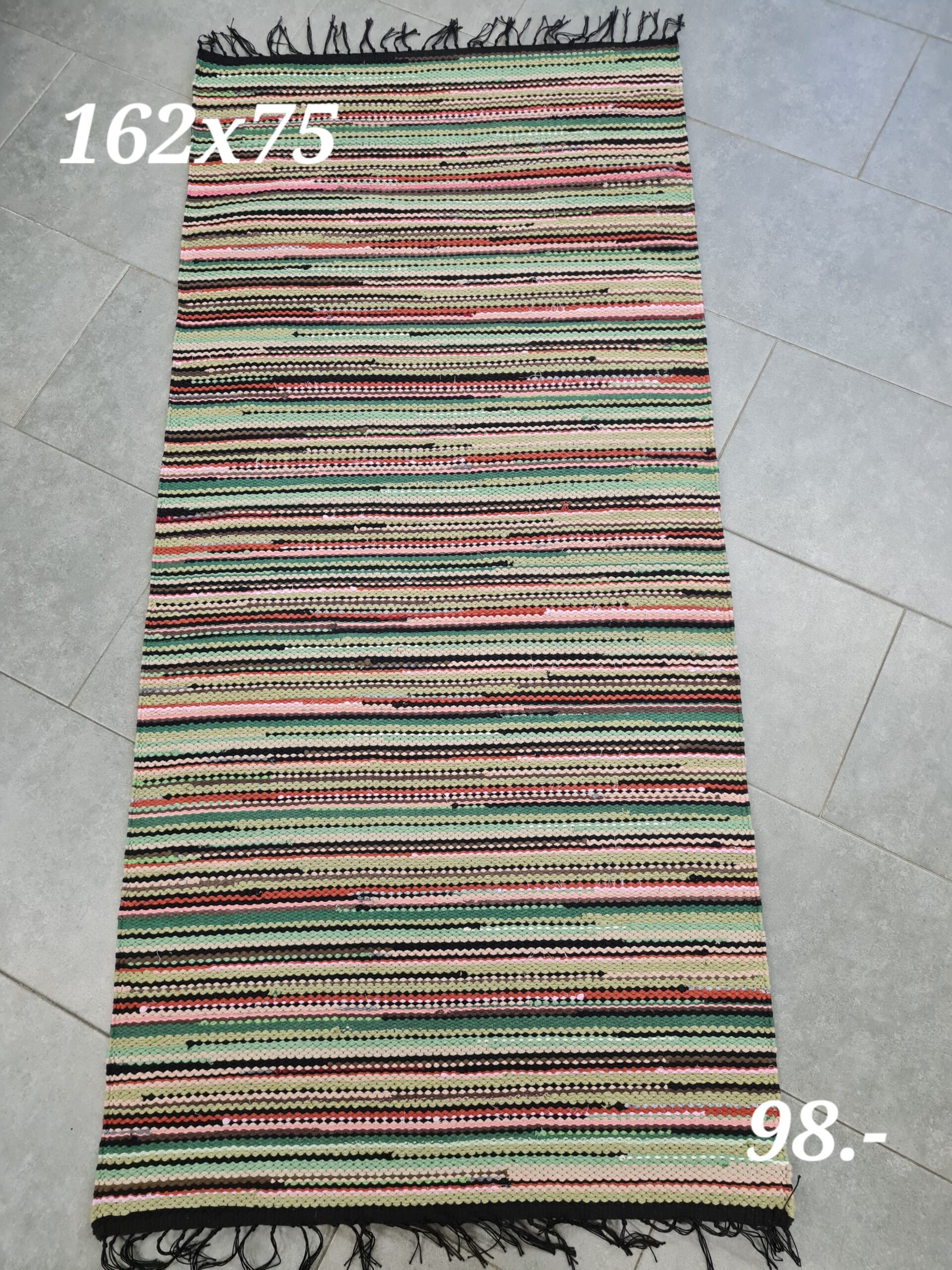 Kaltsuvaip (samblaroheline-must-roostepruun, 162 x 75 cm)