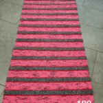 Kaltsuvaip (roosa-hall triip, 302 x 66 cm)