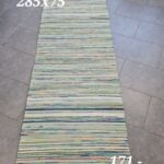 Kaltsuvaip (heleroheline-kreem-sinine, 285 x 75 cm)