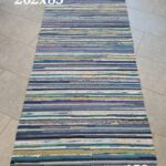 Kaltsuvaip (sinine-roheline-hall-must-kirju, 262 x 85 cm)