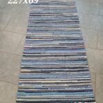 Kaltsuvaip (sinine-hall-tumesinine, 227 x 69 cm)